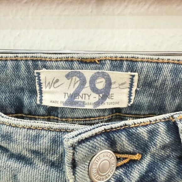 Free People Thunderbird Flare Wide Leg Light Wash Jeans Silver Women's Size 29 - Picture 11 of 15